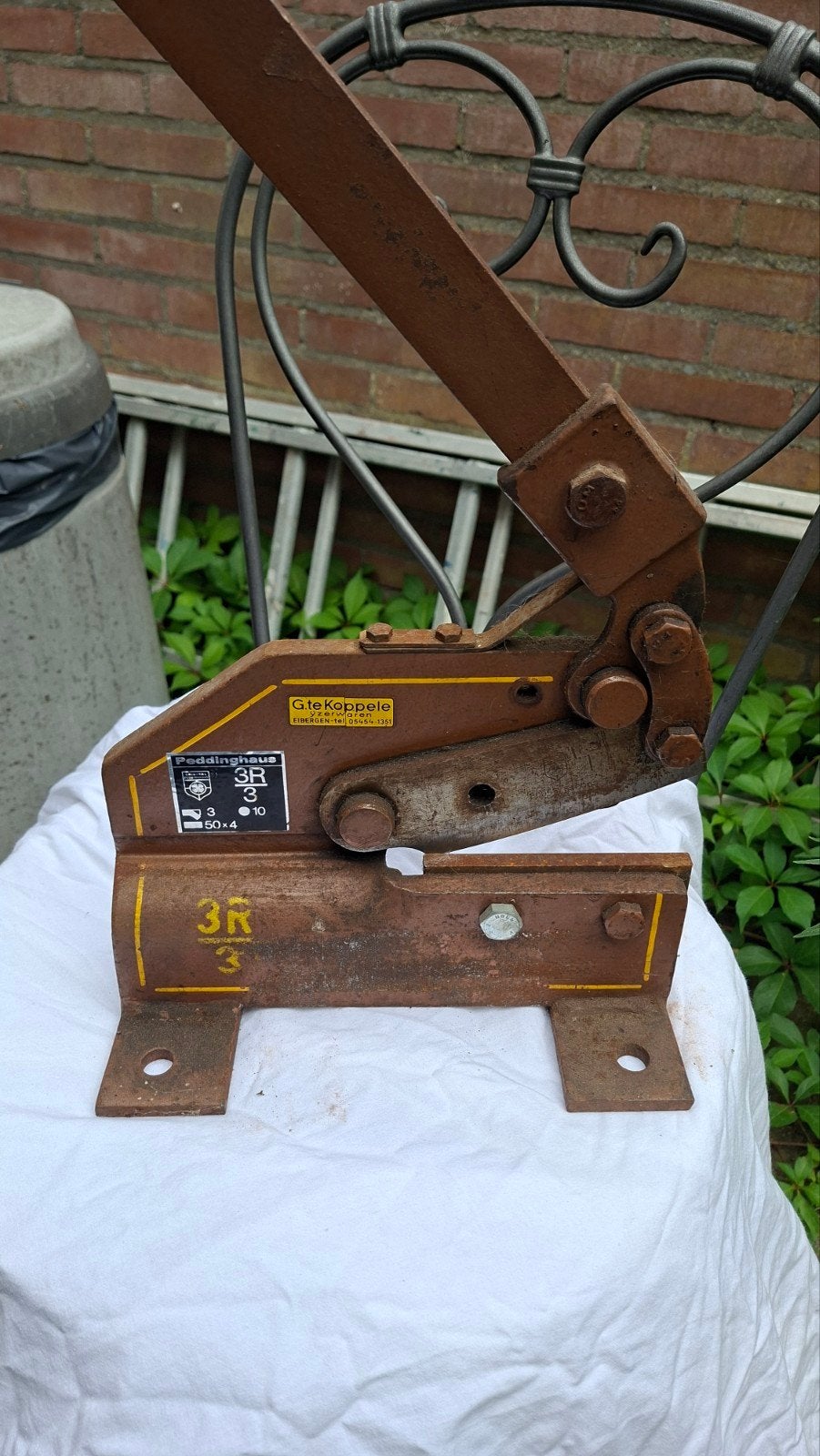 te koop hefboom plaatschaar, Ophalen of Verzenden, Gebruikt, Snijgereedschap