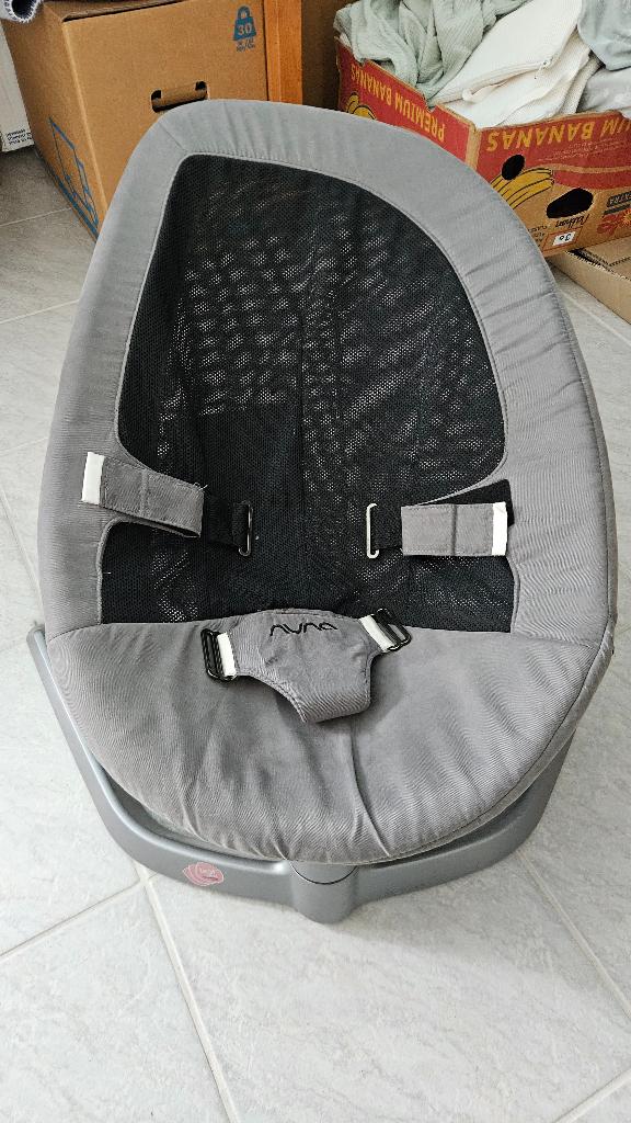 Nuna Leaf, Kinderen en Baby's, Wipstoeltjes, Gebruikt, Schommelstoel, Met gordel(s) of riempje(s), Ophalen