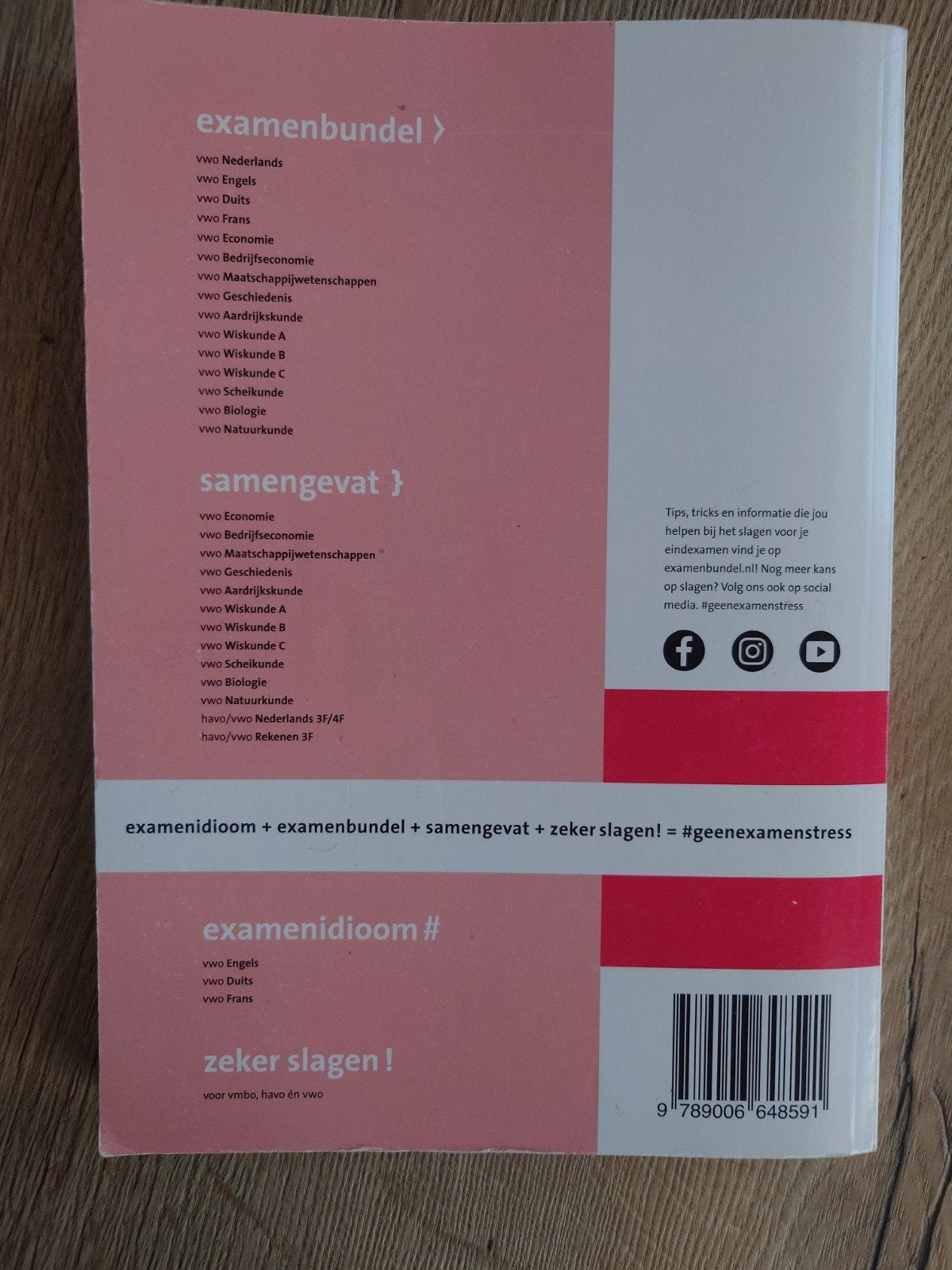 Examenbundel & Samengevat Biologie VWO 2023/2024, Ophalen of Verzenden, Beta, Zo goed als nieuw, WO