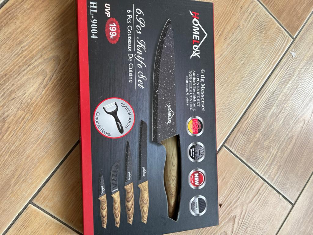 Nieuw Homelux 4 delig messenset, Ophalen of Verzenden, Nieuw, Rvs of Chroom, Bestekset