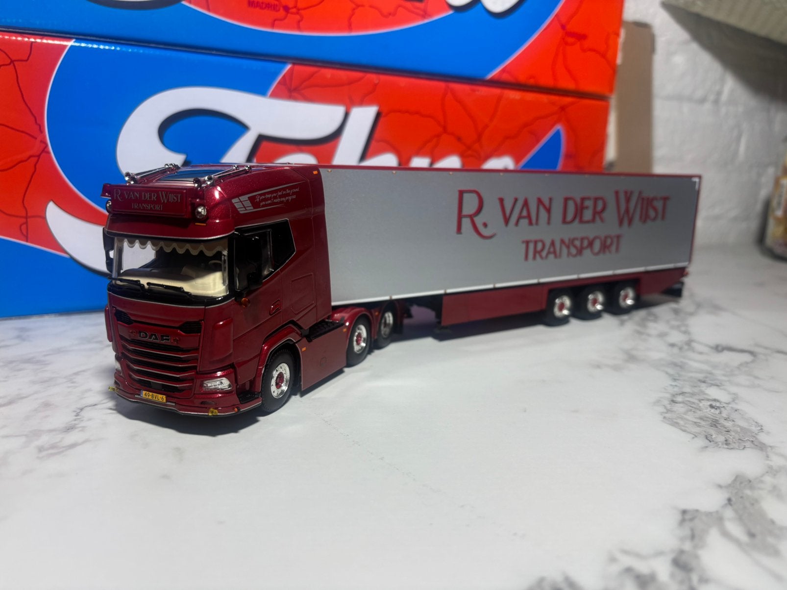 Wsi daf xg R van der wijst transport met koeloplegger, Ophalen of Verzenden, Zo goed als nieuw, Bus of Vrachtwagen, Wsi