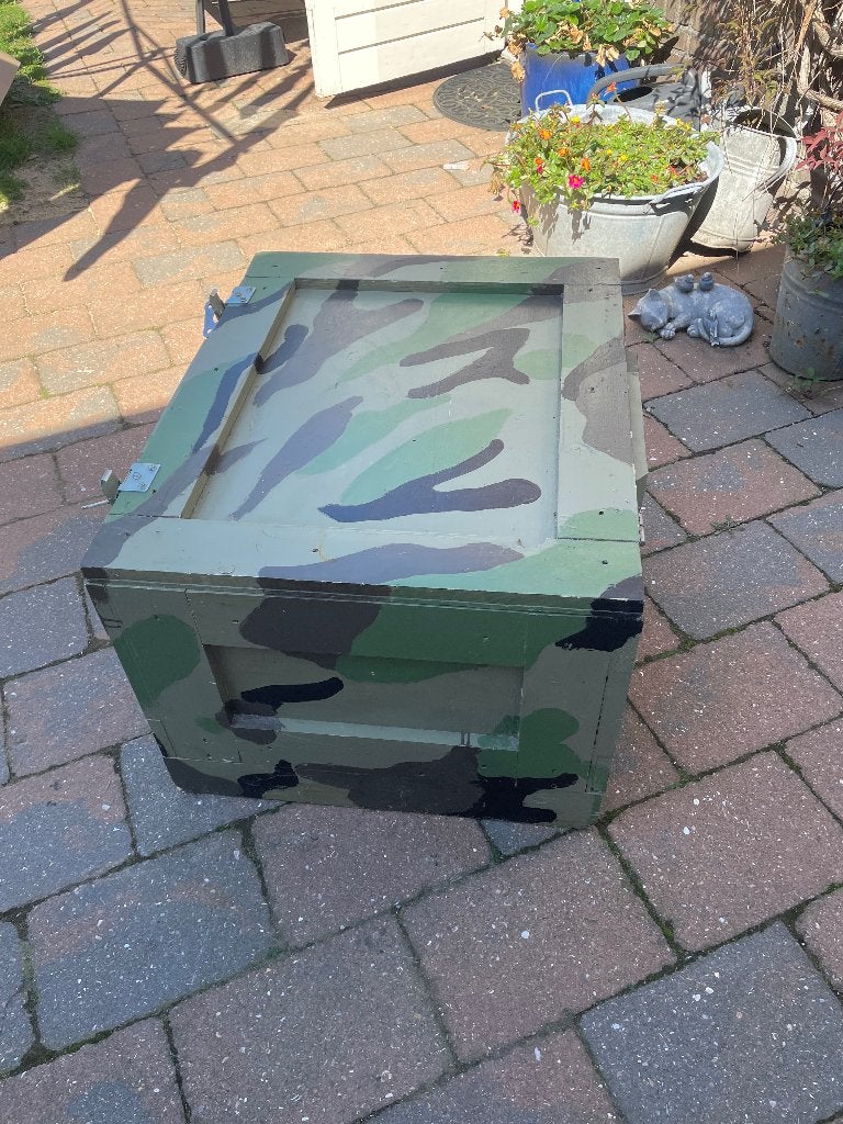 Stoere opberg/speelgoedkist zelfgemaakt 75x60x48 cm, Ophalen, Gebruikt, Overige typen