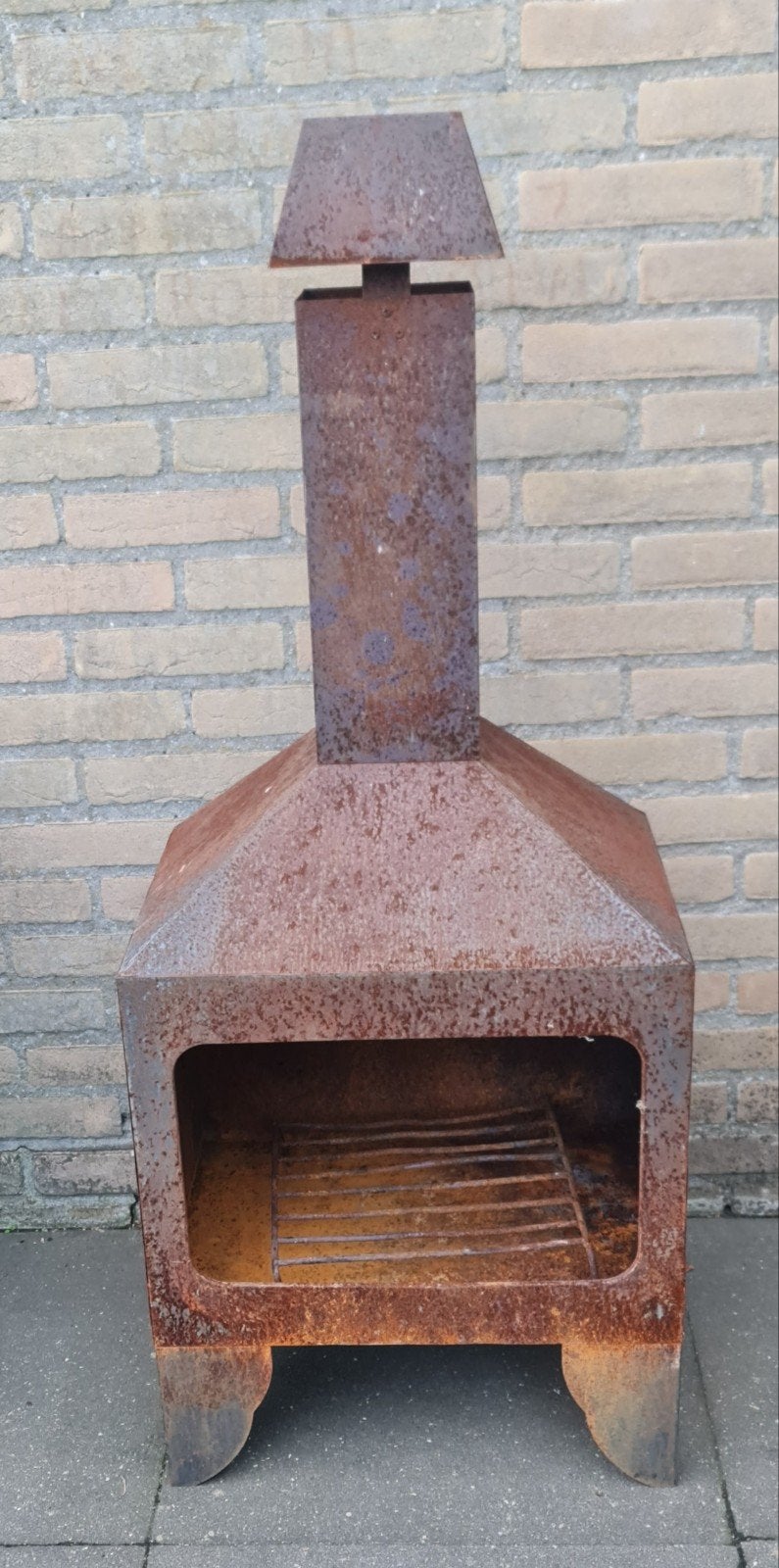 Vuurkorf Tuinkachel 110x35x45 cm, Ophalen, Gebruikt