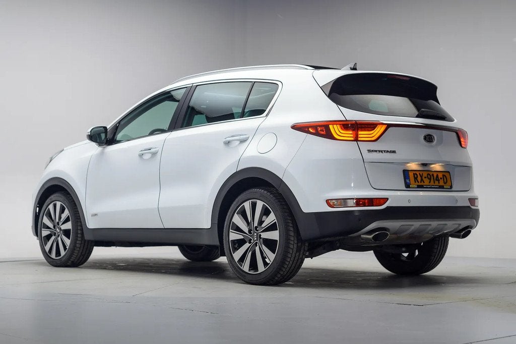 Kia Sportage 1.6 T-GDI 4WD DynamicPlusLine Aut. [ Panorama N, Auto's, Gebruikt, 1591 cc, 4 cilinders, Wit