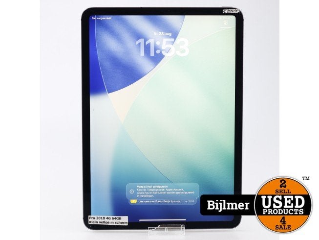 iPad Pro 11 Inch 2018 WiFi 4G 64GB Grijs | Zie omschrijving