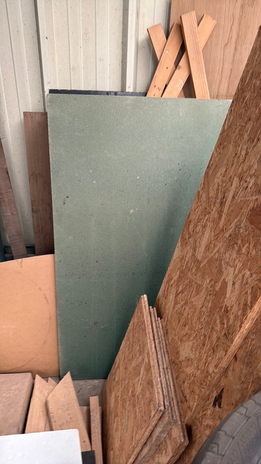Groene plaat hout, Doe-het-zelf en Verbouw, Ophalen