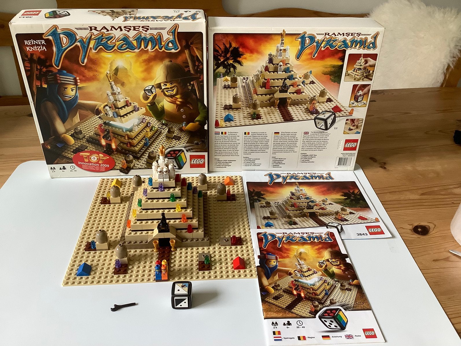 Z.g.a.n. LEGO Spel Ramses Pyramid - 3843, Ophalen, Lego, Zo goed als nieuw, Compleet