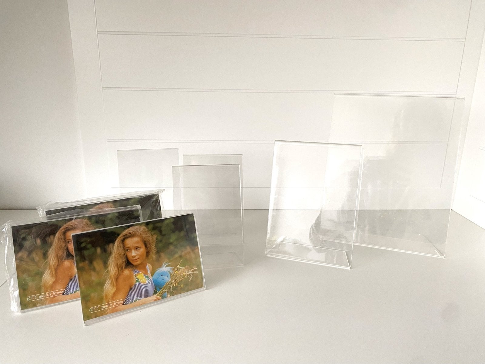 Diverse fotolijsten / houders van plexiglas, Kunststof, Ophalen of Verzenden, Zo goed als nieuw, Fotolijst