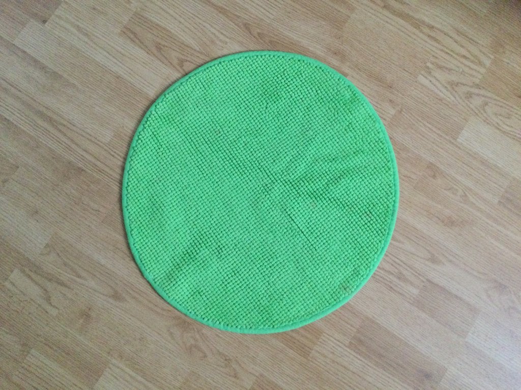 Douche/ wc/ slaapkamer mat groen rond, Ophalen of Verzenden, Zo goed als nieuw, Groen, Badmat