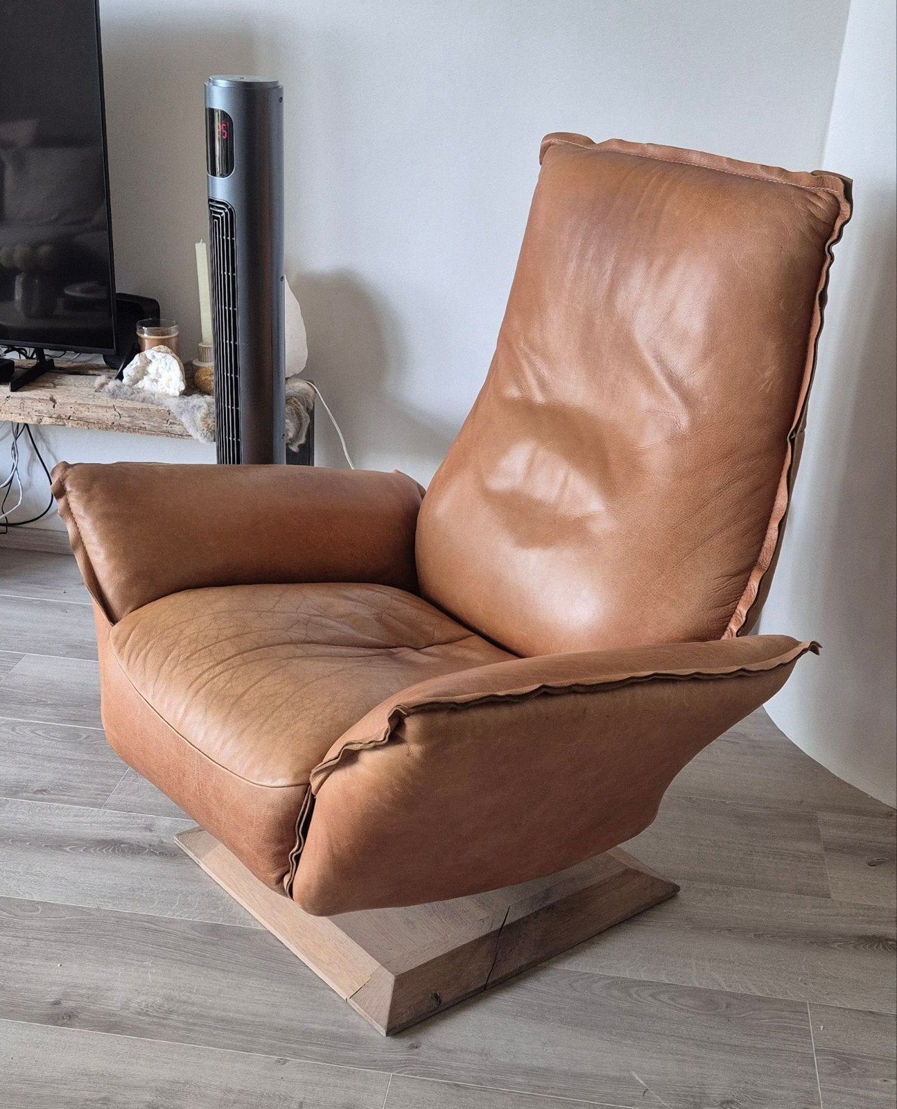 Chill-line relaxfauteuil model Jesse., Ophalen, Leer, 50 tot 75 cm