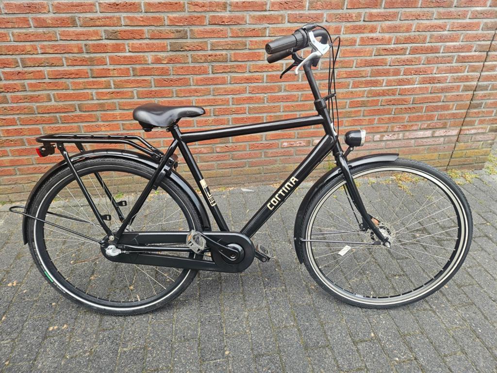 Cortina u1 herenfiets jongensfiets 28 inch H56 3V, Versnellingen, Zo goed als nieuw, 53 tot 57 cm, Ophalen