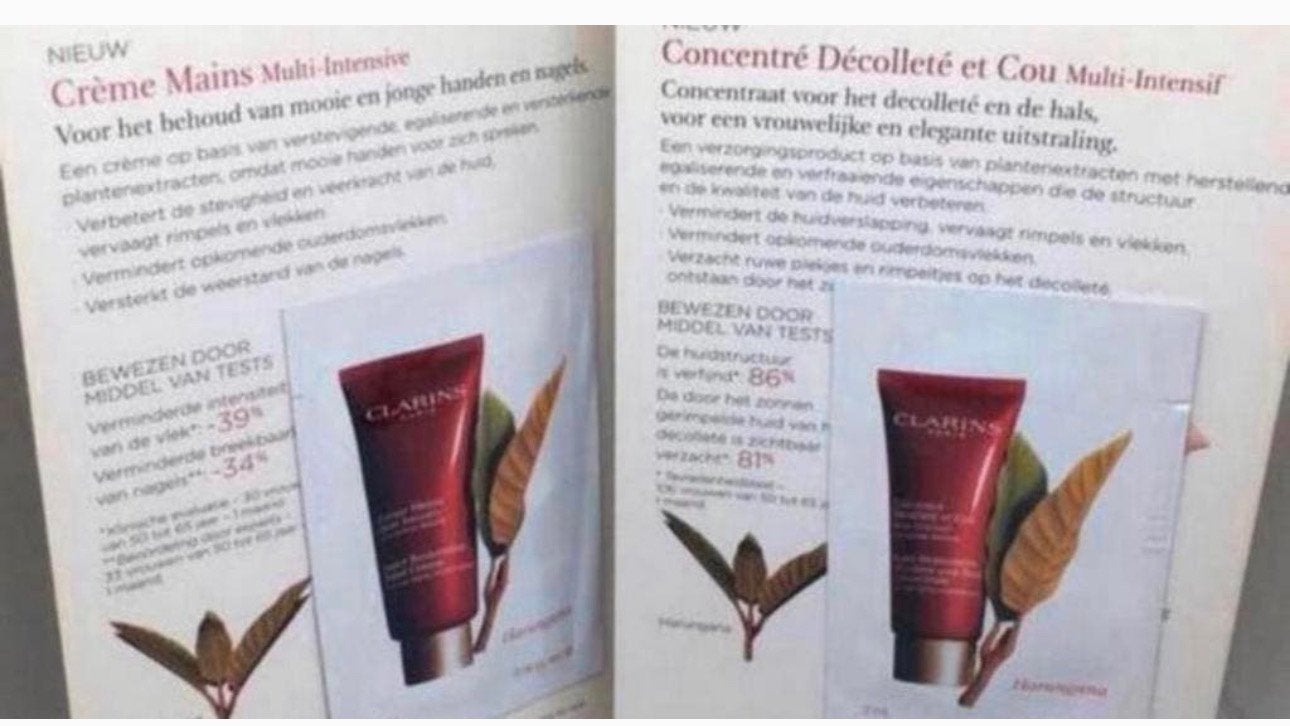 Clarins Multi intensieve proefjes, Verzenden, Nieuw, Gehele gezicht, Verzorging