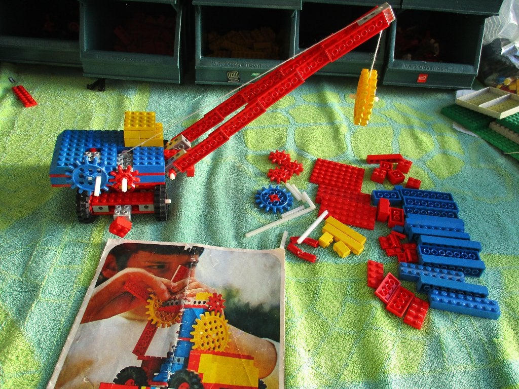lego Set 803 versnellingen, stenen en zware banden, Ophalen of Verzenden, Gebruikt, Complete set, Lego