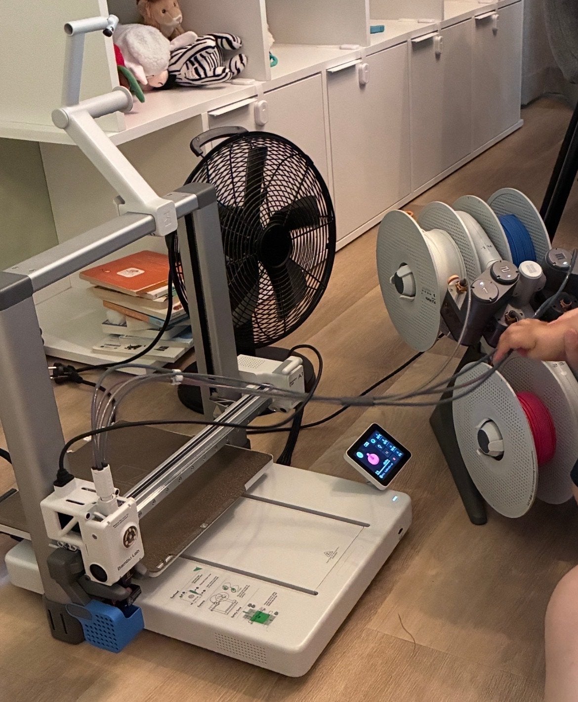 Bambu Lab A1 3D-printer & AMS lite, Computers en Software, 3D Printers, Ophalen, Ingebouwde Wi-Fi, Zo goed als nieuw, Filament