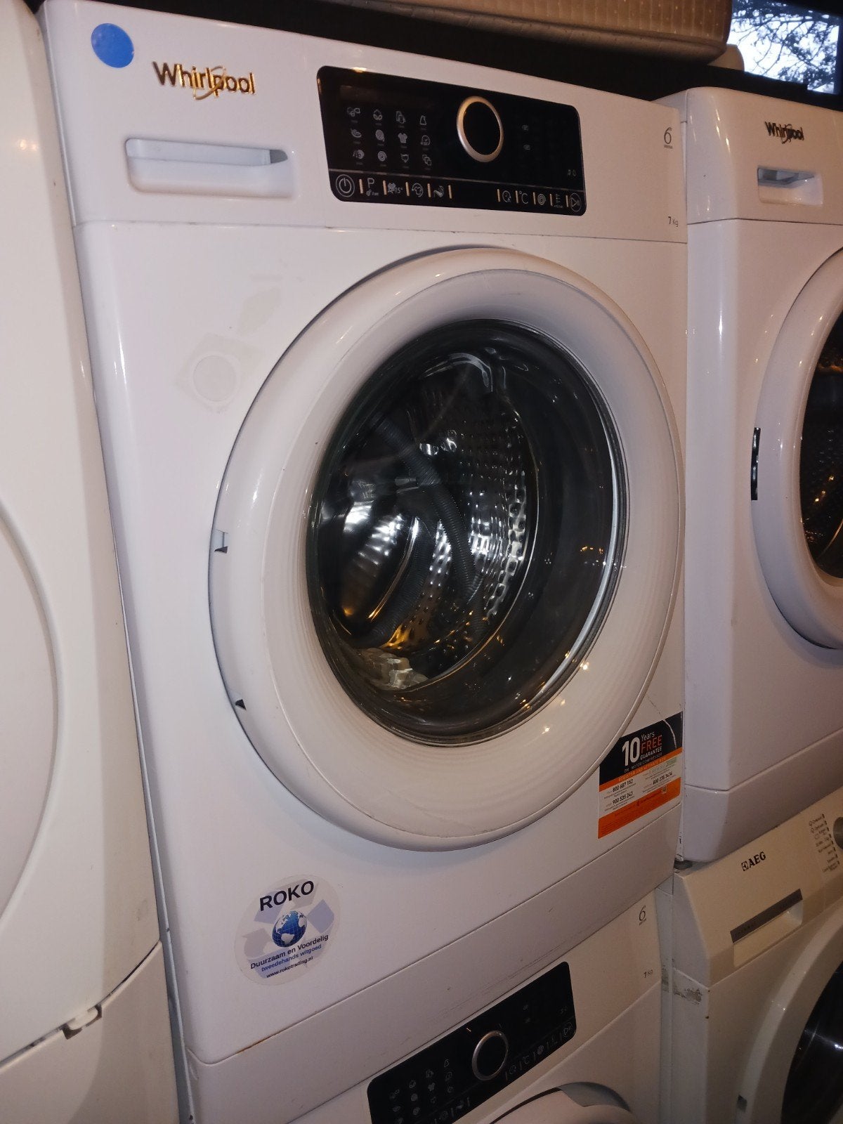 Whirlpool wasmachine ( met garantie ), Minder dan 85 cm, Ophalen of Verzenden, Zo goed als nieuw, Voorlader