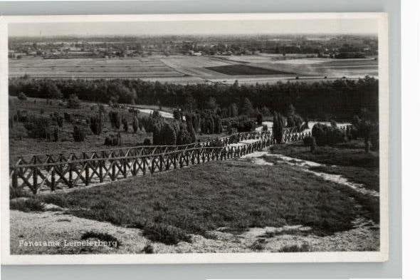 Lemelerberg Panorama st 1951, Verzenden, 1940 tot 1960, Gelopen, Overijssel