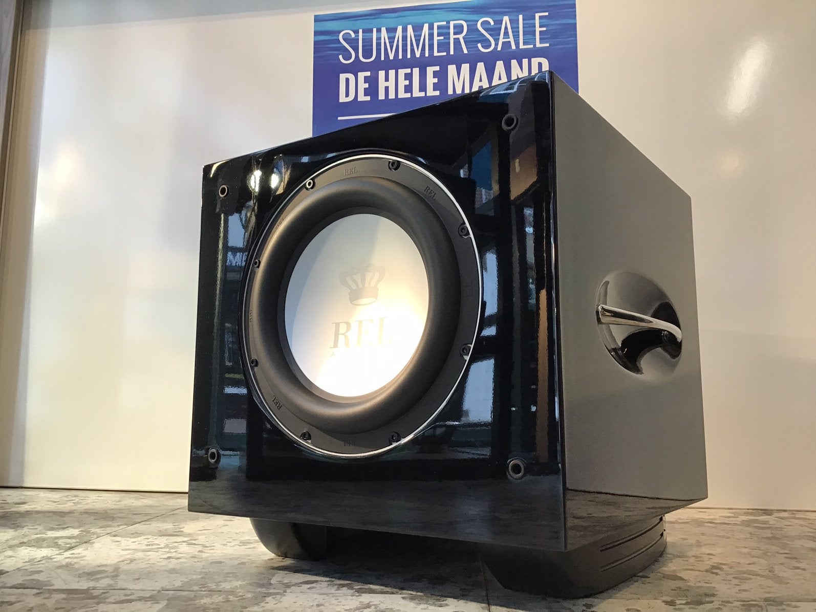 REL S510, Ophalen, Zo goed als nieuw, Subwoofer, Overige merken