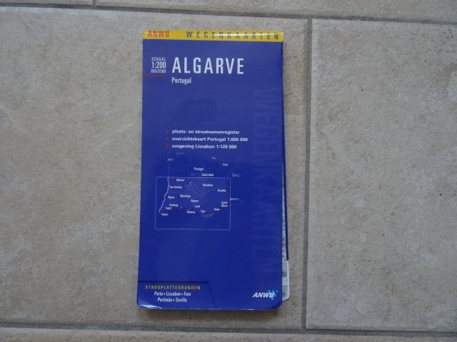 anwb wegenkaart Algarve, Faro, Boeken, Atlassen en Landkaarten, 1800 tot 2000, Europa Overig, Ophalen of Verzenden, Landkaart