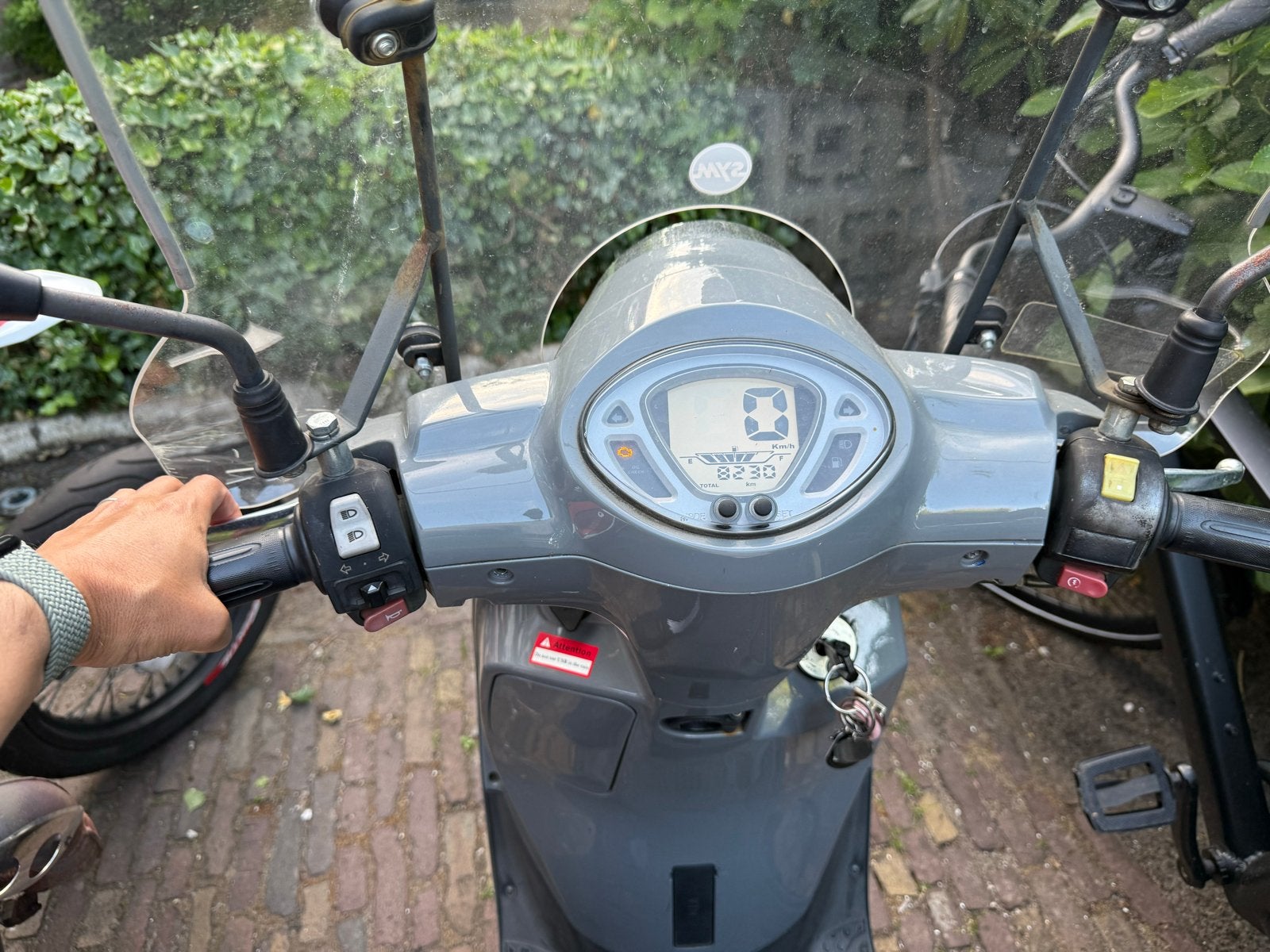 SYM Fiddle 4 Scooter E5 - Nardo Grijs, 2022, 8300 km, Ophalen, Gebruikt, Maximaal 45 km/u, 49 cc
