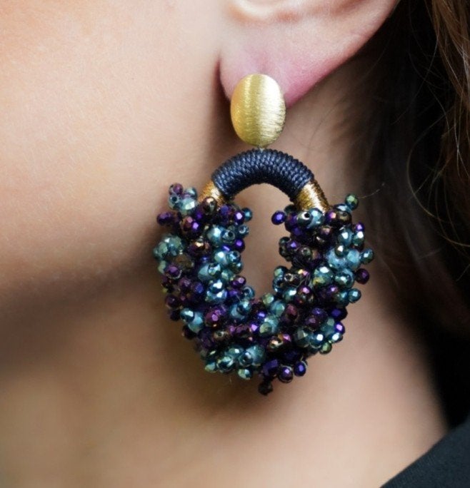 Lott Gioielli oorbellen, Sieraden, Tassen en Uiterlijk, Verzenden, Zo goed als nieuw, Blauw, Overige materialen