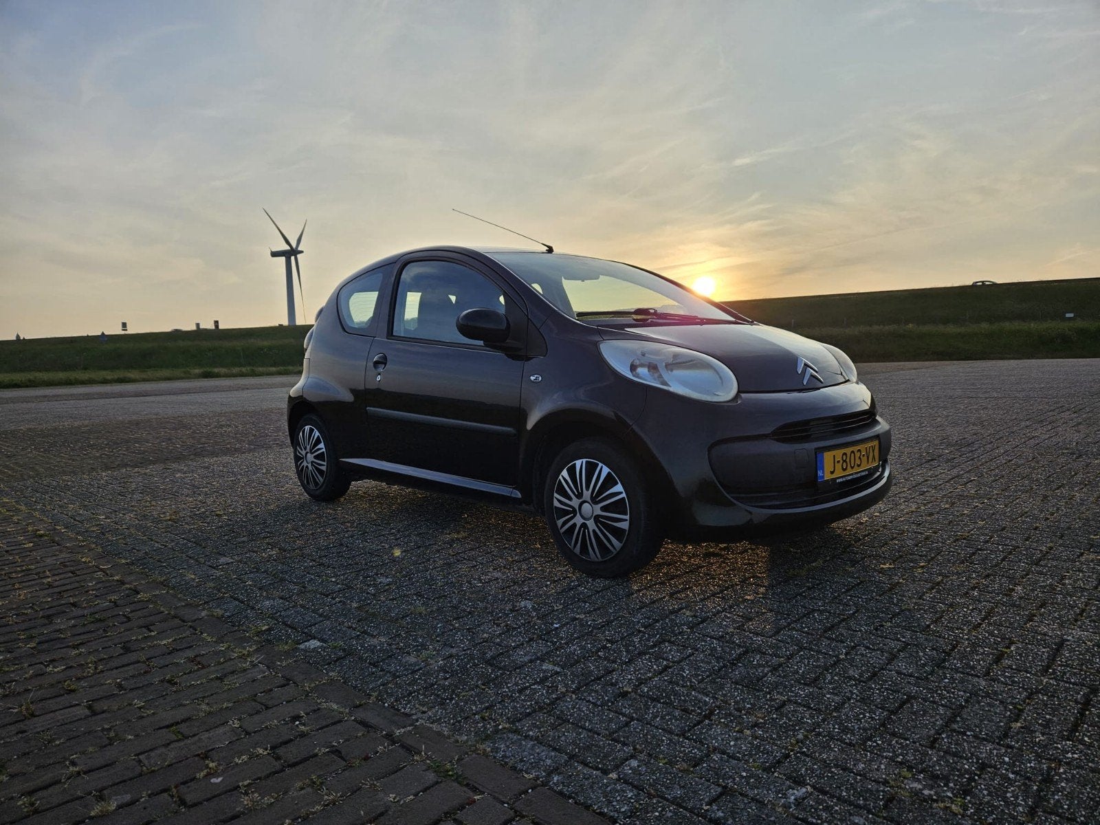 Citroën C1 1.0 3-DRS 2006 Zwart, Auto's, Voorwielaandrijving, 765 kg, 4 stoelen, C1