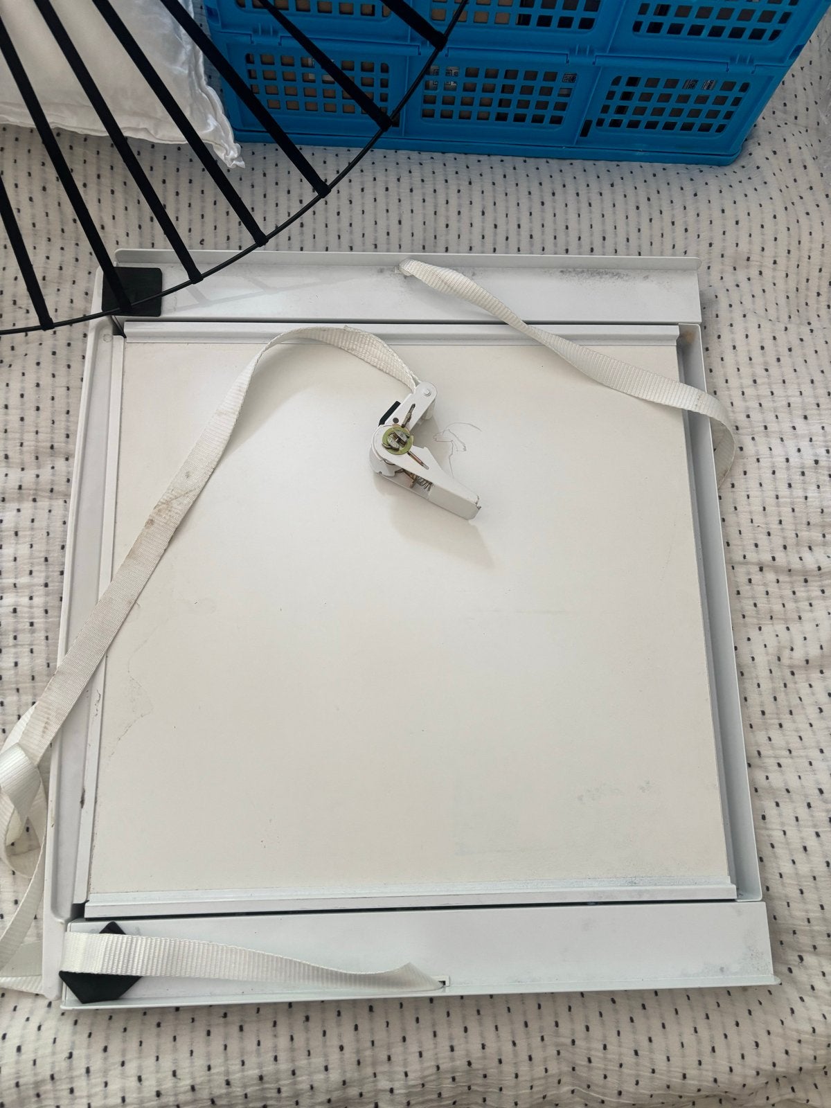 Tussenstuk wasmachine droger met uitschuiflade, Ophalen, Gebruikt