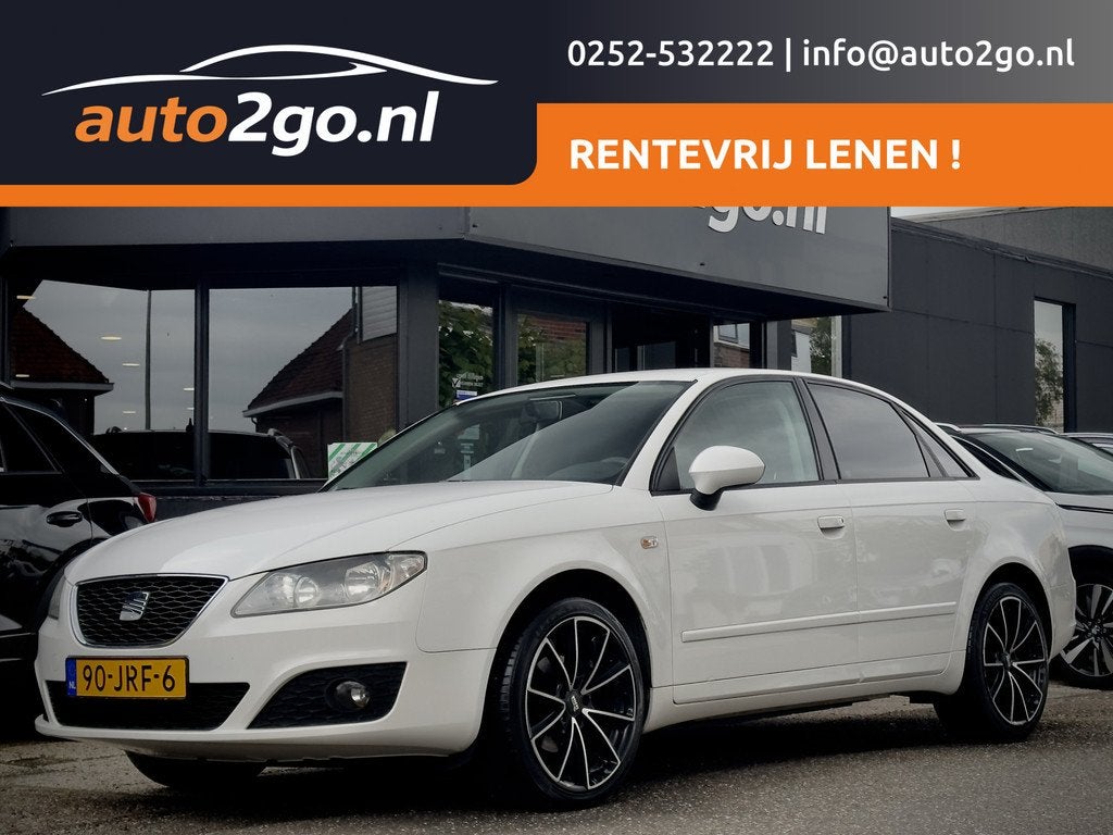 SEAT Exeo 1.6 REFERENCE 4DRS 151D.KM NAVI AIRCO APPLE-CARPLA, Euro 5, Gebruikt, 4 cilinders, Wit
