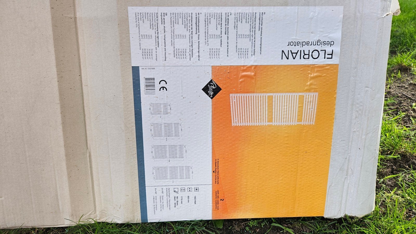 Florian designradiator - Nieuw in doos, Ophalen, Radiator, Nieuw, 60 tot 150 cm
