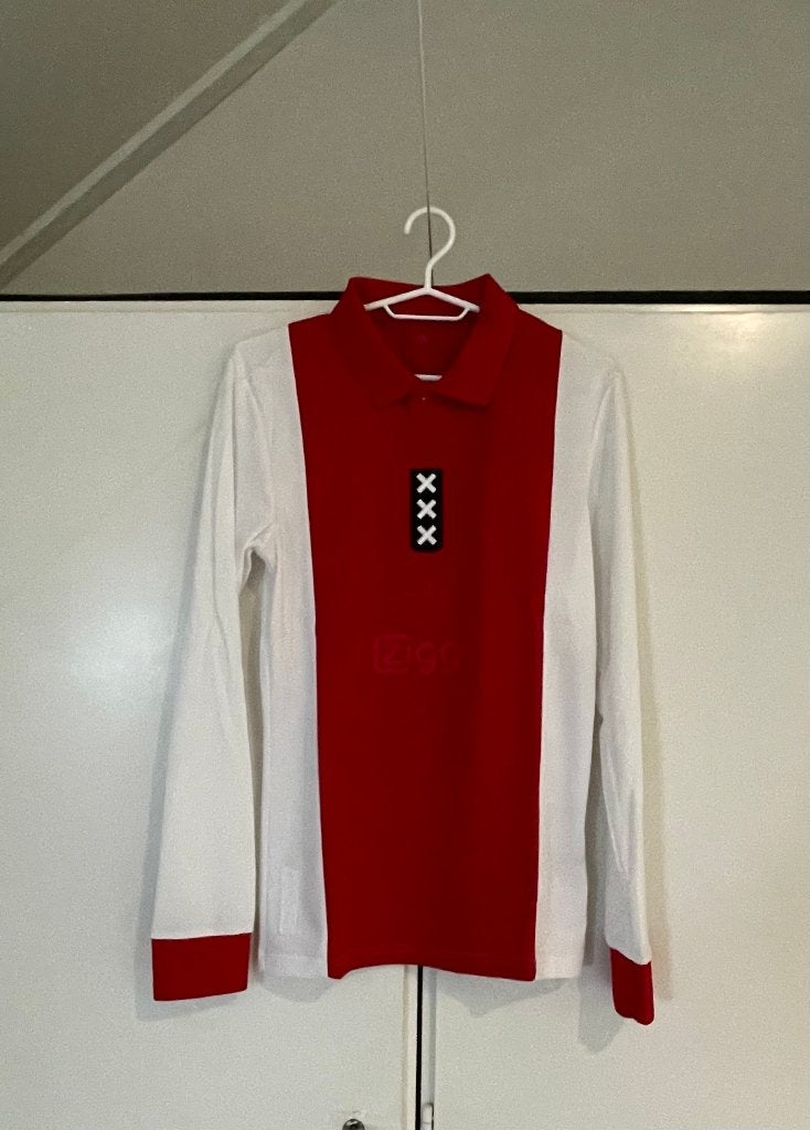 Ajax Jubileum shirt 2024/2025 maat XS, Maat XS of kleiner, Ophalen of Verzenden, Nieuw, Shirt