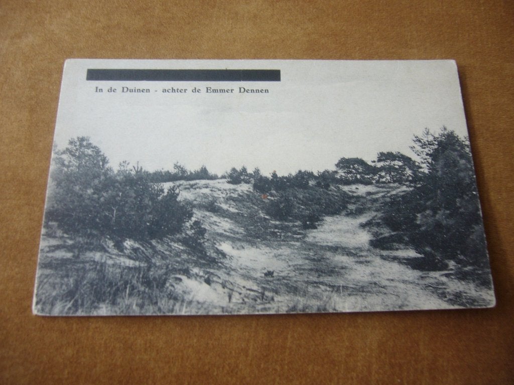 EMMEN =  IN DE DUINEN -  ACHTER DE EMMER DENNEN, Ophalen of Verzenden, 1920 tot 1940, Ongelopen, Drenthe