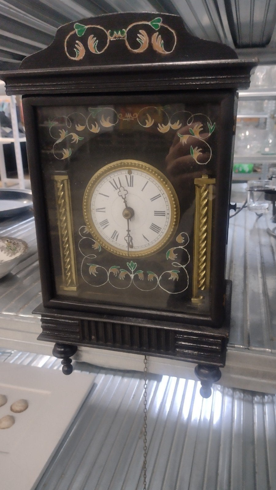 antieke Zwarte Woud-wandklok opknapper, Antiek en Kunst, Ophalen of Verzenden