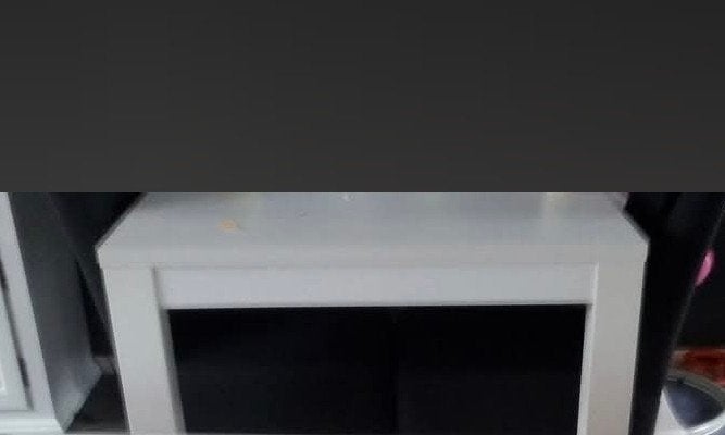 Witte eettafel, Ophalen, Modern minimalistisch, Overige houtsoorten, Gebruikt