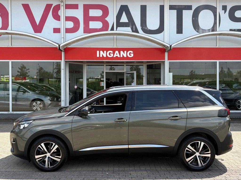 Peugeot 5008 1.2 PURETECH GT 7PERS AUT. PANO LEER TREKHAAK C, Automaat, Gebruikt, Huisgarantie, Met garantie (alle)