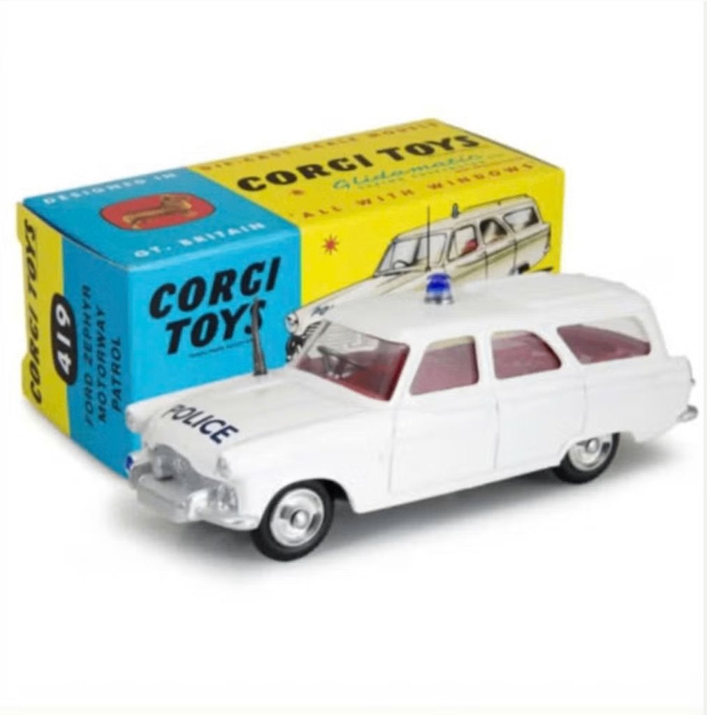 Ford Zephyr Police Motorway Patrol Car 1/48 CORGI NEW R. 419, Ophalen of Verzenden, Nieuw, Auto, Corgi