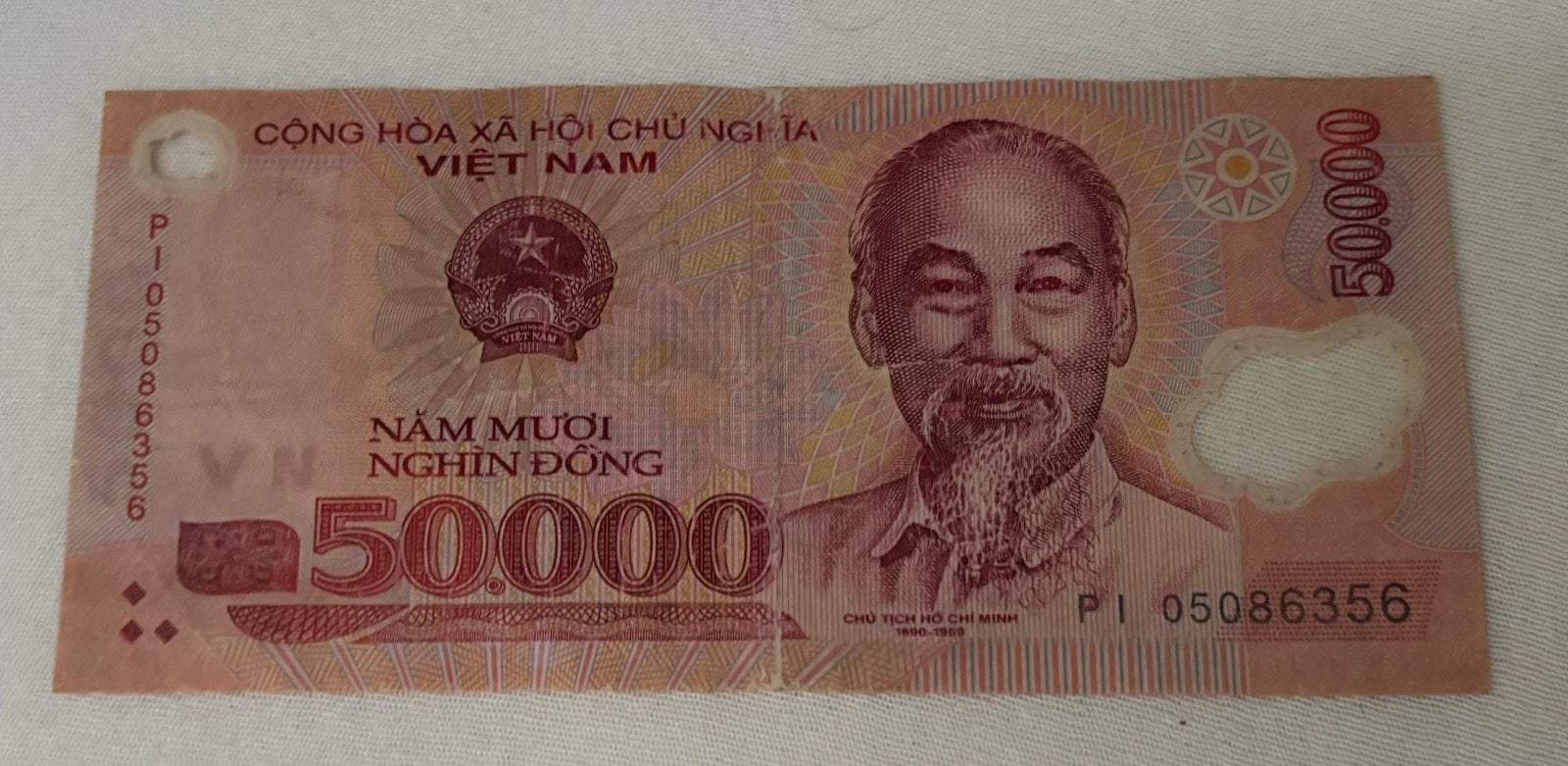 50.000 Vietnamese Dong biljet - Ho Chi Minh, Ophalen of Verzenden, Zuidoost-Azië, Los biljet