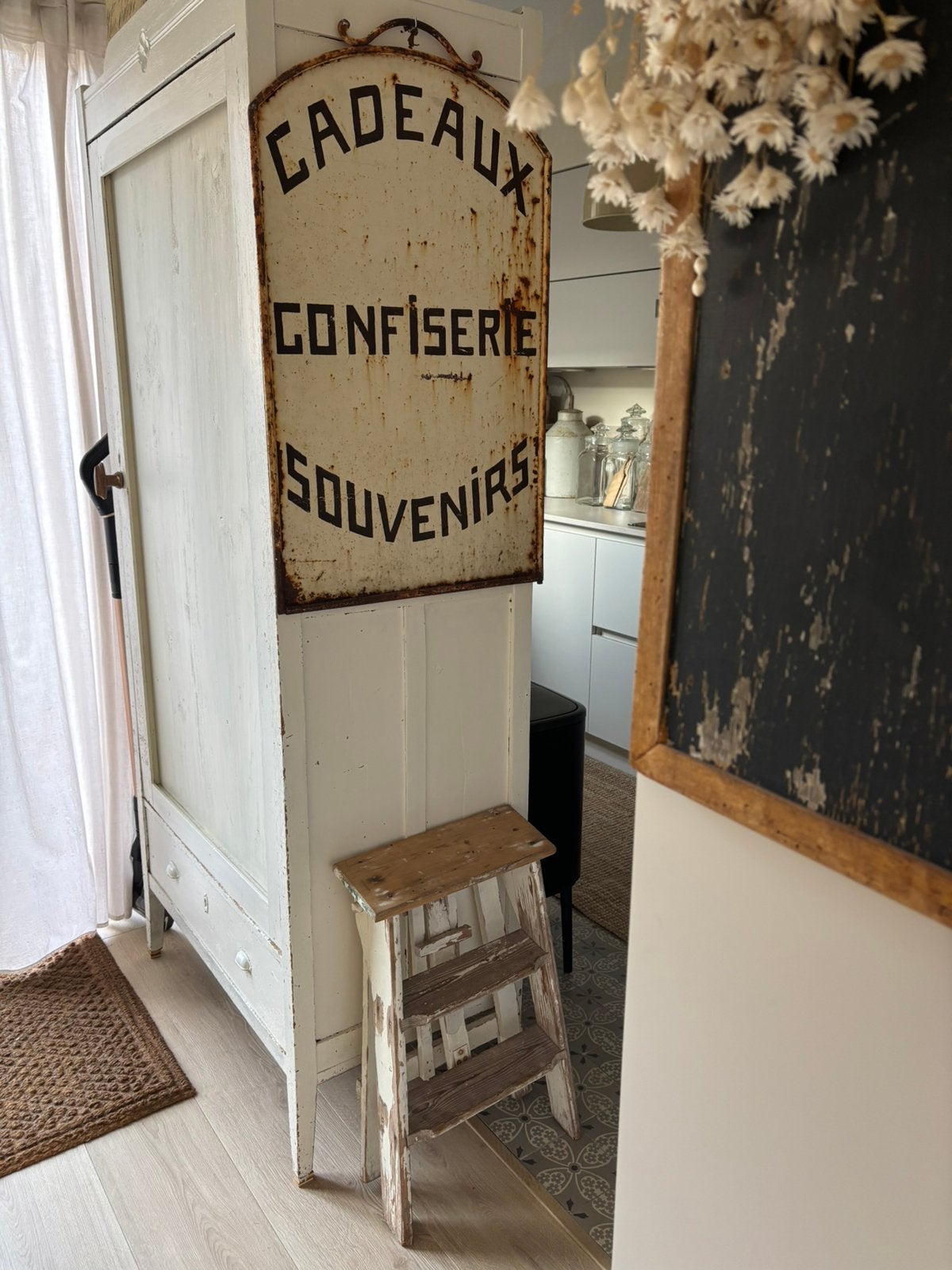 Gaaf oud houten trapje ~ brocante, Ophalen