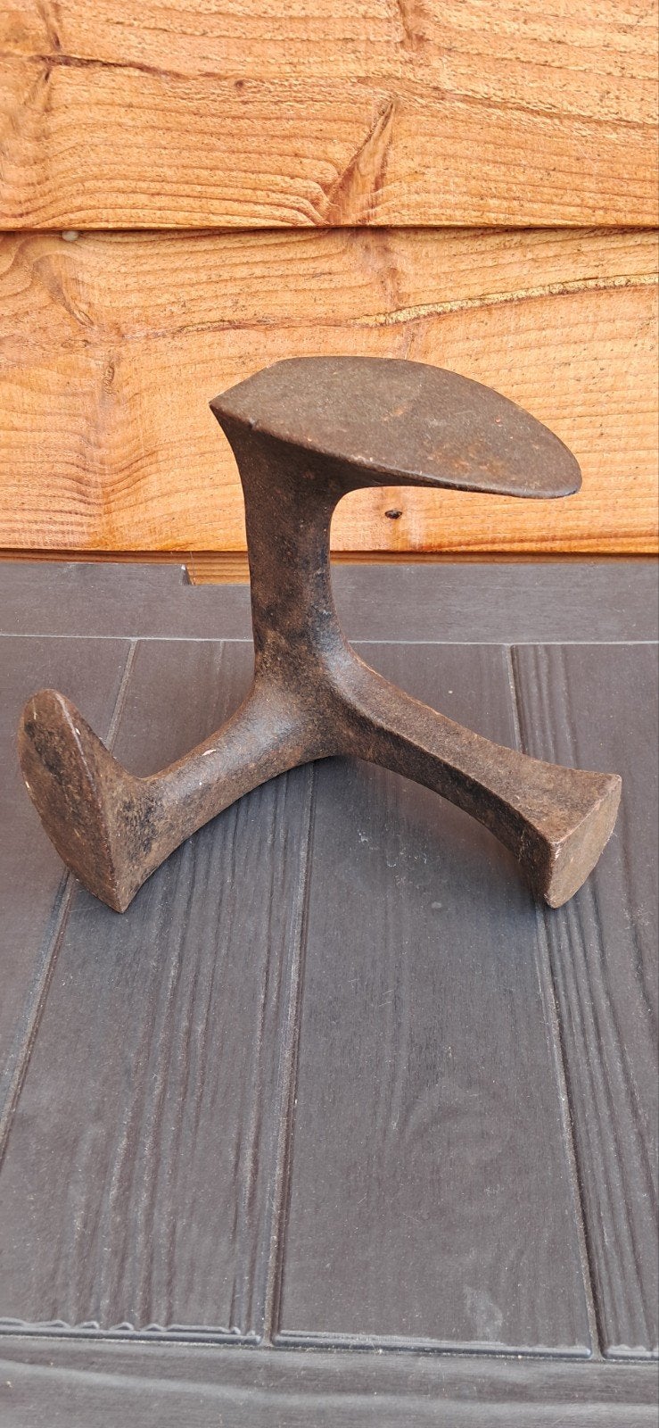 Vintage gietijzeren schoenleest., Antiek en Kunst, Ophalen