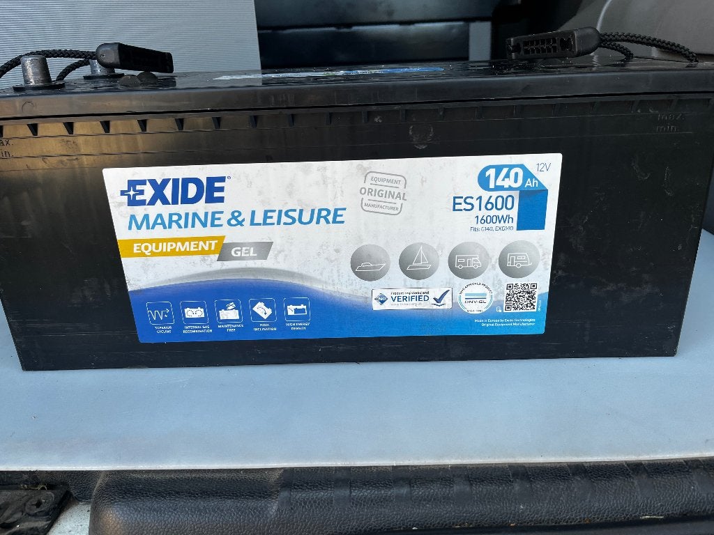 Exide 12V Gelaccu 140Ah, Auto-onderdelen, Accu's en Toebehoren, Ophalen, Gebruikt
