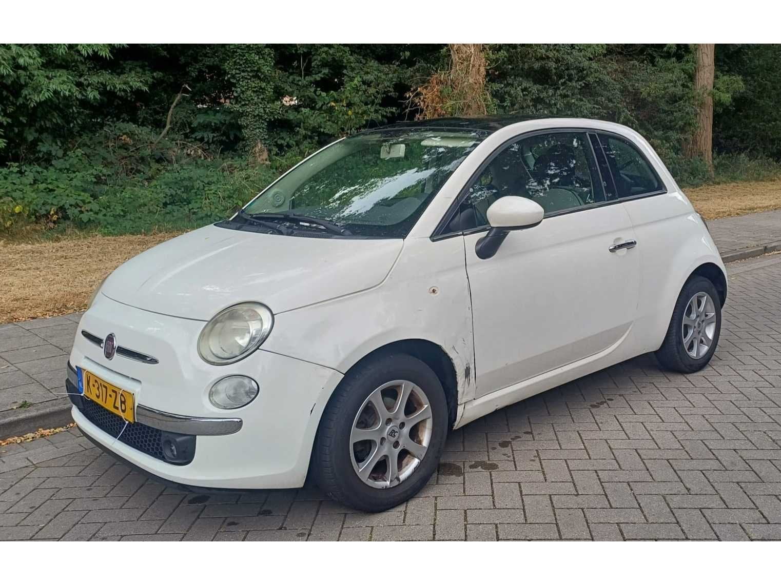 Fiat 500 1.2 Lounge, K-317-ZB, Auto's, Fiat, Voorwielaandrijving, Euro 5, Gebruikt, 1242 cc