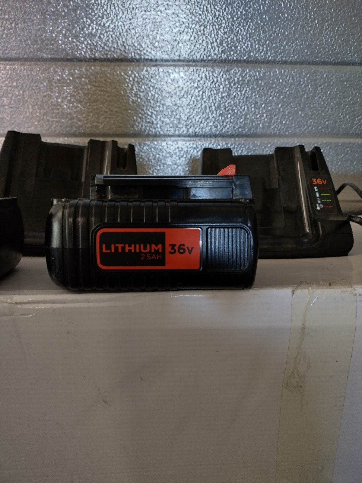 3x Lithium 36V 2.5Ah accu's met laders, Ophalen, Gebruikt, Overige merken, Overige typen