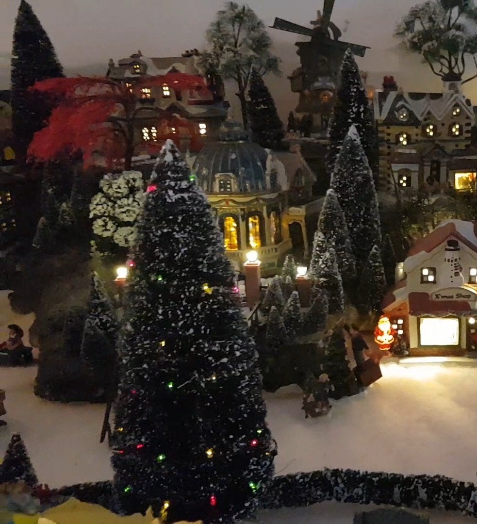 compleet kerstdorp met lemax huisjes en Dickensville huisjes, Diversen, Ophalen, Gebruikt