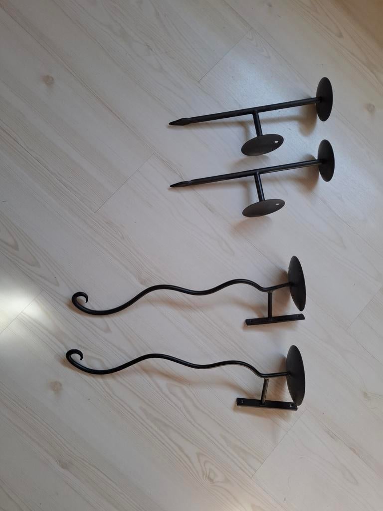 Wand kandelaars, Ophalen of Verzenden, Metaal, Minder dan 100 cm