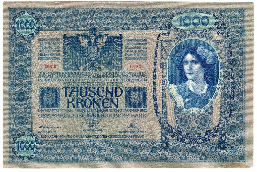 Oostenrijk 1000 Kronen 1902 xf, Postzegels en Munten, Bankbiljetten | Europa | Niet-Eurobiljetten, Verzenden, Oostenrijk
