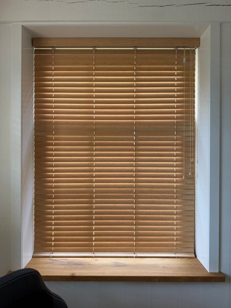 Houten jaloezieën bamboe naturel 127x172 cm (10 stuks), Ophalen, Jaloezie, Overige merken, 127 cm