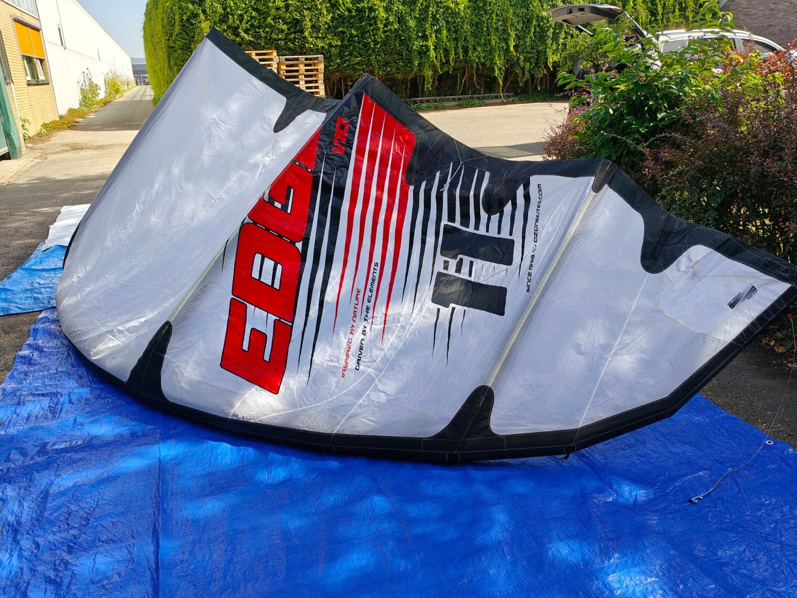 Ozone Edge V10 11m² kitesurf kite, Gebruikt, Geen board, Kite, 11 m²