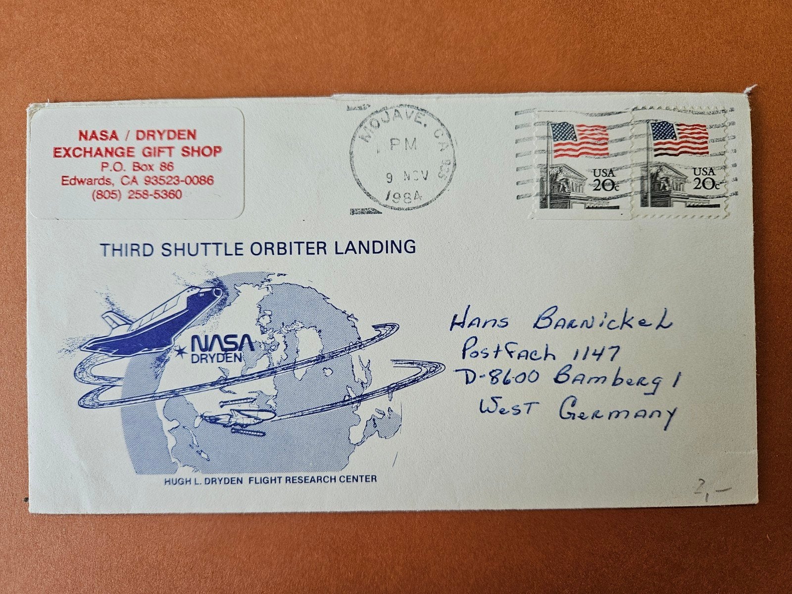 121) Nasa 1984, Ophalen of Verzenden, Envelop