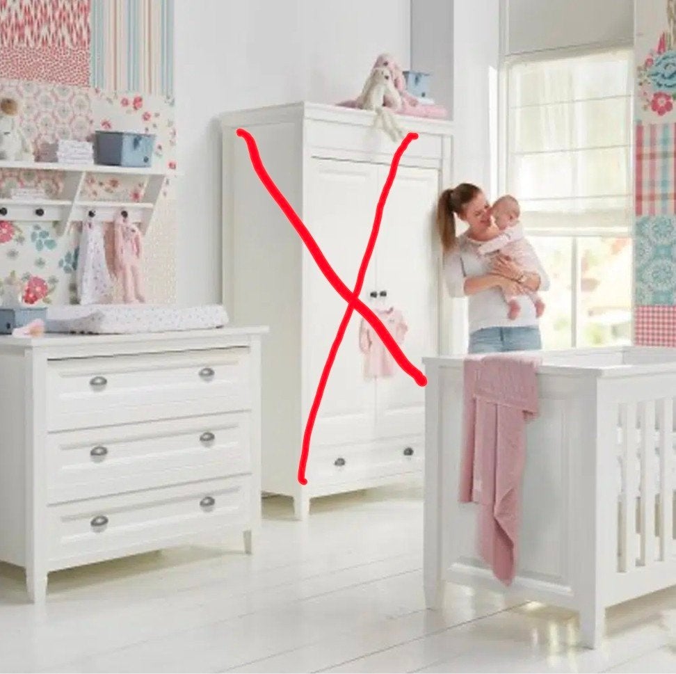 2-delige Babykamer TWF Marbella (Bed 70x140 + Commode), Ophalen, Gebruikt, Jongetje of Meisje