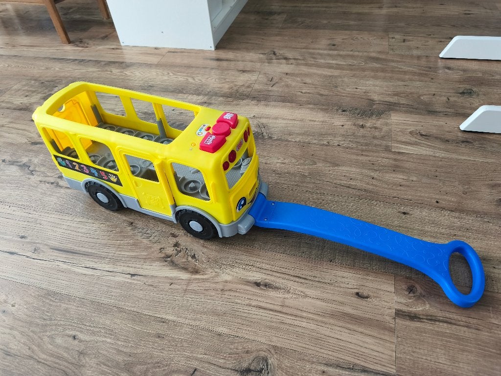 Fisher Price Bus, Kinderen en Baby's, Ophalen, Zo goed als nieuw, Auto of Voertuig, Met licht