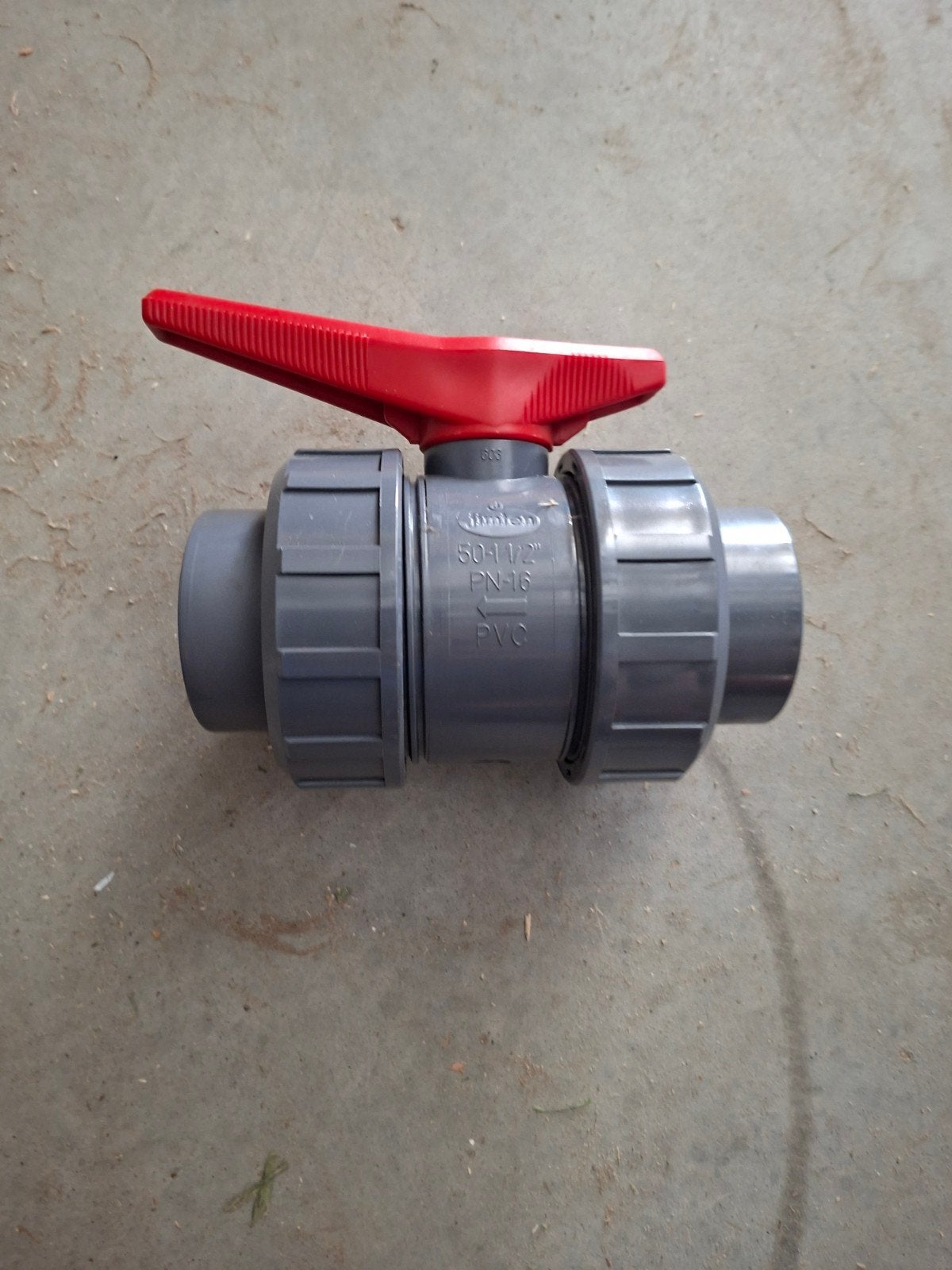 PVC kogelkraan 50-1 1/2" PN-16. Jimten nieuw, Doe-het-zelf en Verbouw, Buizen en Afvoer, Afvoer, Pvc, Nieuw, Ophalen of Verzenden