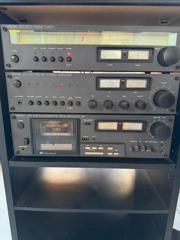 Wega stereo installatie losse componenten vintage, Cassettedeck, Losse componenten, Zo goed als nieuw, Ophalen